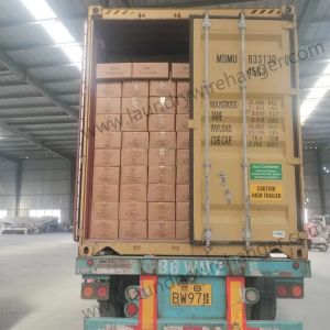 14,5 forme appropriée de cintres de fil galvanisée par mesure avec une extrémité arrondie de crochet