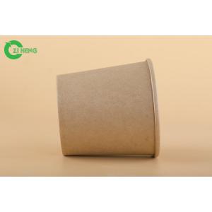 China Water Based Kraft Paper Food Bowls Ink Flexo Microwavable Paper 16oz For Soup supplier