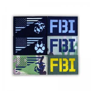 Police Ir Reflective Patches Velcro Hook And Loop Backing Laser Cut Border