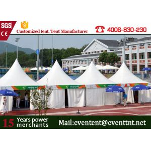 China Brand New strong aluminum pagoda party tent house with transparent windows wholesale