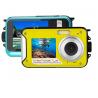 Waterproof Dual Screen Underwater Digital Compact Camera Rechargeable Li - Ion