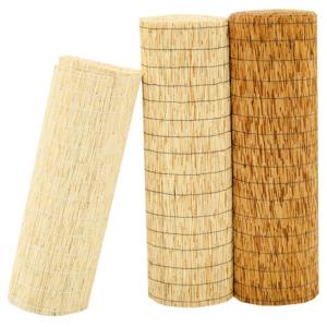 Light Weight Decorative Rolled Reed Fence Eco Friendly Natural Panels Roller For Yard