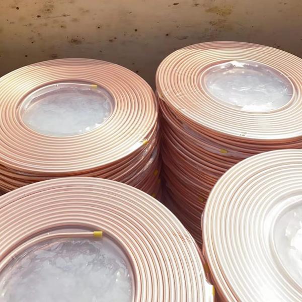 Nickel 10mm 22mm Soft Seamless Copper Pipe ISO9001 Type K Soft Copper Tubing For