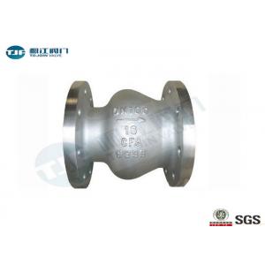 China Axial Flow Non Return Check Valve CF8M / WCB Type With Double Flanged Connection supplier