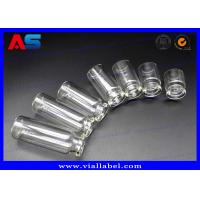 China Pharmaceutical Injection Oils Transparent Laboratory Glass Vials With Cap 10ml 300pcs / Lot on sale