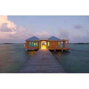 China Overwater Bungalow Hotel Modular Home : Prefab Light Steel Frame House Kits supplier