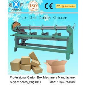China Corrugated Carton Making Machine , Single / Double Four Link Slotting Machine supplier
