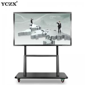 Aluminum Alloy Interactive Flat Panel 20 Points Touch Ultra HD 4K 3840*2160 86 Inch Android / Windows System
