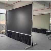 China 150 - 300 Inch Fast Fold Projector Screen Portable Outdoor Front / Rear Projection Fabric on sale