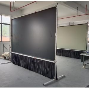 150 - 300 Inch Fast Fold Projector Screen Portable Outdoor Front / Rear Projection Fabric