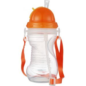 China Customized Plastic Baby Milk Water Feeding Bottle With Straw Cap supplier