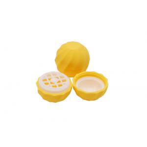 Small MOQ Yellow Cosmetic Lip Balm Tube 7g Plastic Ball Shape Lip Balm Tube