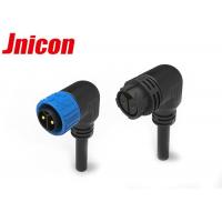 China Right Angle Watertight Power Connectors 20AWG - 12AWG Cable With Male Female Plug on sale