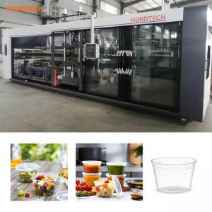 China HIPS Round Clear Dessert Plastic Bowl Making Machine Disposable 12X2.7X2.4m supplier
