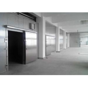 China Auto Type Cold Storage Sliding Doors 100mm Thickness For Cold Room / Single Leaf supplier