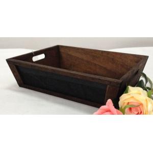 China wood tray with black board supplier