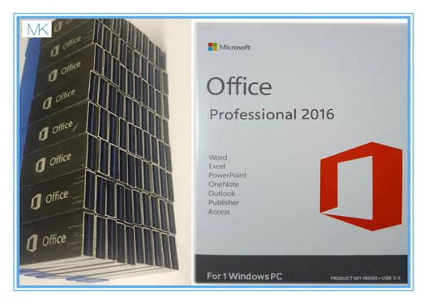 OEM Microsoft Office Professional Plus 2016 Key , Windows Office Pro 2016 USB