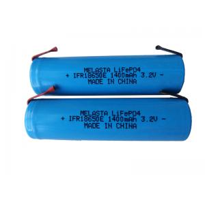 Rechargerable 1400mAh 3.2V LiFePO4 Battery Pack For Solar Light