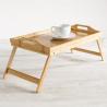 bamboo wooden serving tray with legs