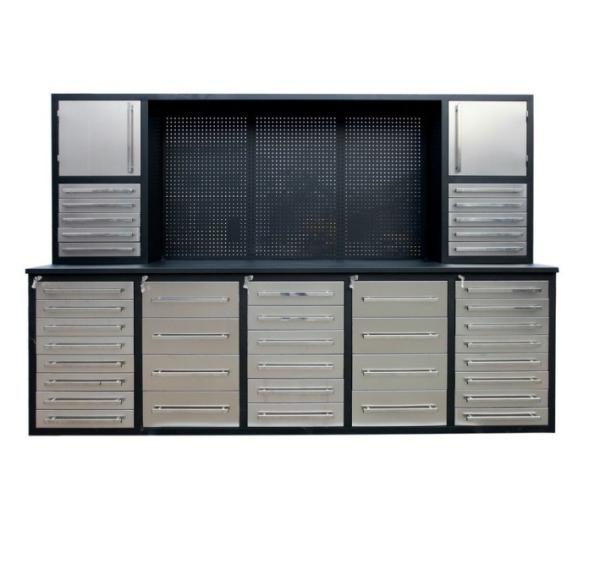 Customized OBM Support Newest Workbench with Drawers and Stainless Steel Handles