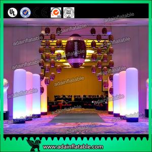China 3M Wedding Stage Decoration Inflatable Column With LED Lighting supplier