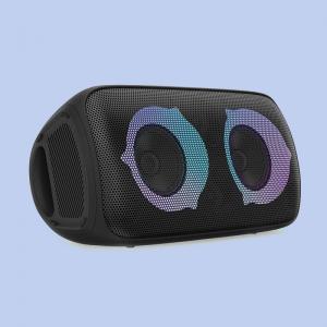 Black 4ω Impedance Bluetooth Speaker For Outdoor Party Entertainment Karaoke Function