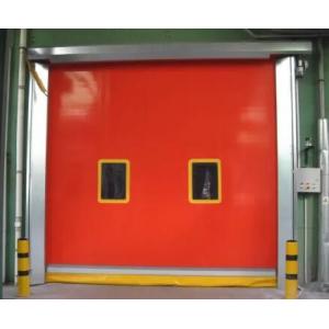 China PVC Vinyl Fabric Rubber Fold up Fast Acting Quick Rolling Clean Room Rapid Automatic door supplier