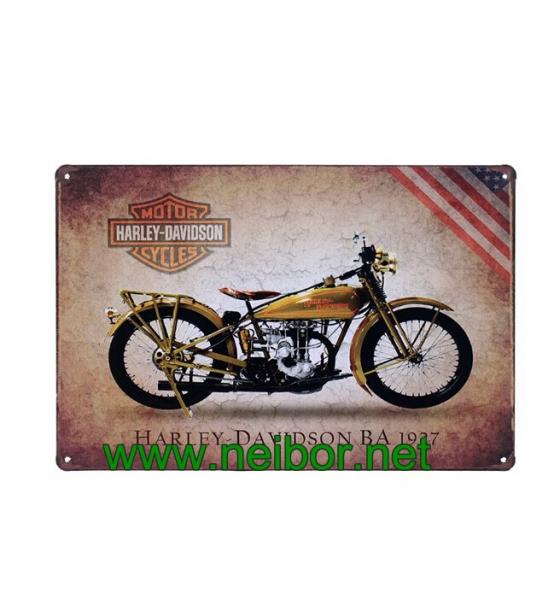 Motorcycle&Car themed metal tin sign tin poster wall plaque for home & bar