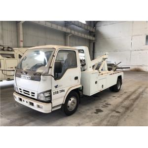 China ISUZU Chassis 3-4 ton's Winch Road Wrecker Truck with 4200×2300mm Flatbed supplier