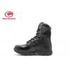 China Cordura Upper Leather Military Boots Steel Shank , Mens Trendy Combat Boots Lace Up wholesale
