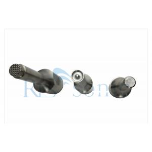 China Plastic Riveting 20khz Ultrasonic Welding Horn With Grid Flat And Rivet supplier