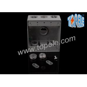 Electrical Boxes For Branch Circuit Wiring Aluminum Die Cast Weatherproof Box / Two Gang Electrical Outlet Box