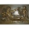 Mother With Angel Wall Art Bronze Relief Casting Surface Finish WS-C485