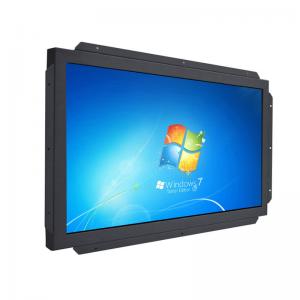 Anti Glare Vandalproof LCD Infrared Touch Monitor With Open Frame DC 12V Power
