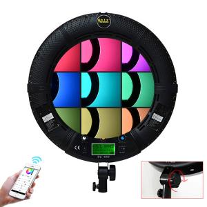 China Remote Control 18 Inch LED Ring Light Portable Full CCT 2800 9990K Makeup Kit With Mirror supplier