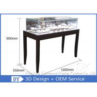 China OEM Simple inexpensive Wooden Jewellery Shop Counter Design  With Led Lights on sale
