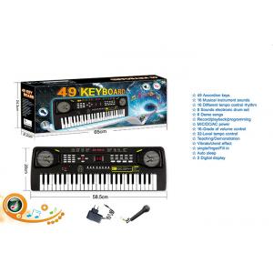 China 49 Keys Electric Keyboard Dual Power Kids Toy Piano W / Mic Powered By AA Batteries supplier