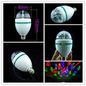 China Led E27 3W Stage Lights Crystal Magic Ball Rotating RGB LED Light Bar For Party Disco DJ supplier