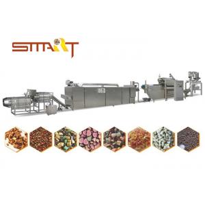 Smart Stainless Steel Twin Screw Pet Food / Fish Feed Extruder Machine