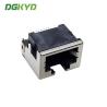 China SMD Sinking Plate Type 8P8C Modular Female RJ45 LED Connector DGKYDCB421188GWW6SB1075 wholesale