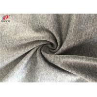 China Breathable Melange Fabric Polyester Spandex Blend Poly Brush Fabric For Sportswear on sale