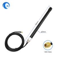 China Omni Directional Outdoor Waterproof 4G Base Station Fiberglass Antenna with LMR195 SMA connector on sale