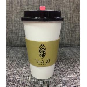 China Hot Paper Cup Sleeve Coffee With Logo Flexo Offset Printing Various Colors supplier