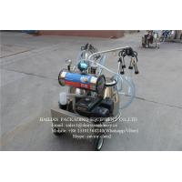 China High Efficiency Vacuum Pump Dairy Cow Milking Machine / Mobile Milker on sale
