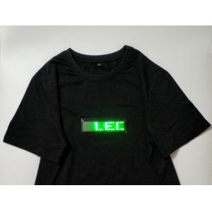 wholesale  high quality custom led light t shirt  Programmable rolling message flashing LED T-shirt for Nightclub