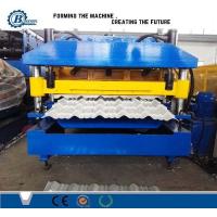China Guiding Device Sheet Metal Roll Forming / Wall Roof Tile Machine on sale