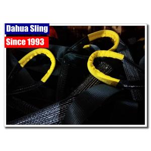 3 Inches Yellow Recovery Tow Straps 30000lb Long Tow Truck Tie Down Straps