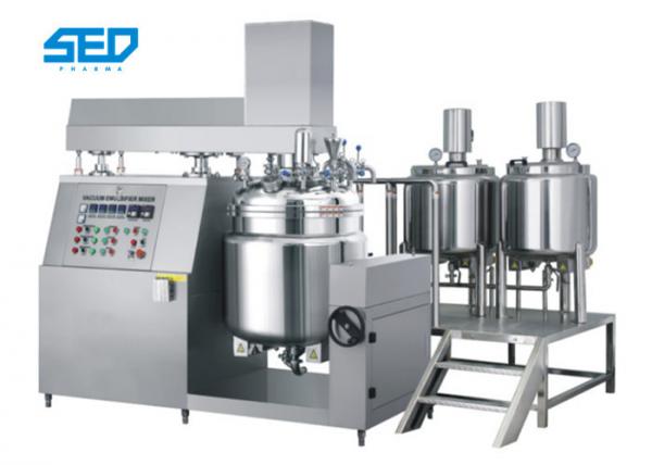 High Capacity Vacuum Emulsifying Machine Button Controlled For Ointment Cream