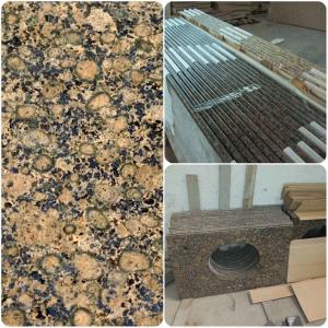 Modern Design Custom Granite Countertops , Brown Granite Bathroom Worktops