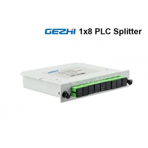 China 1x8 Plug - in Optical Fiber PLC Splitter Mini With SC / APC adaptor supplier